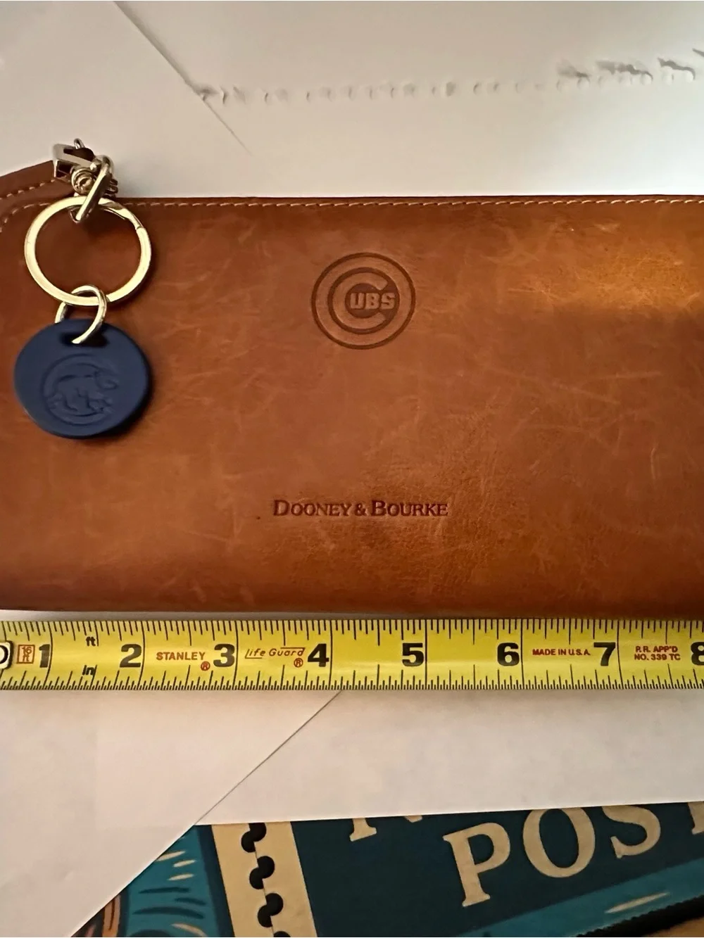 Dooney & Bourke Florentine Leather Chicago Cubs Zip Wallet